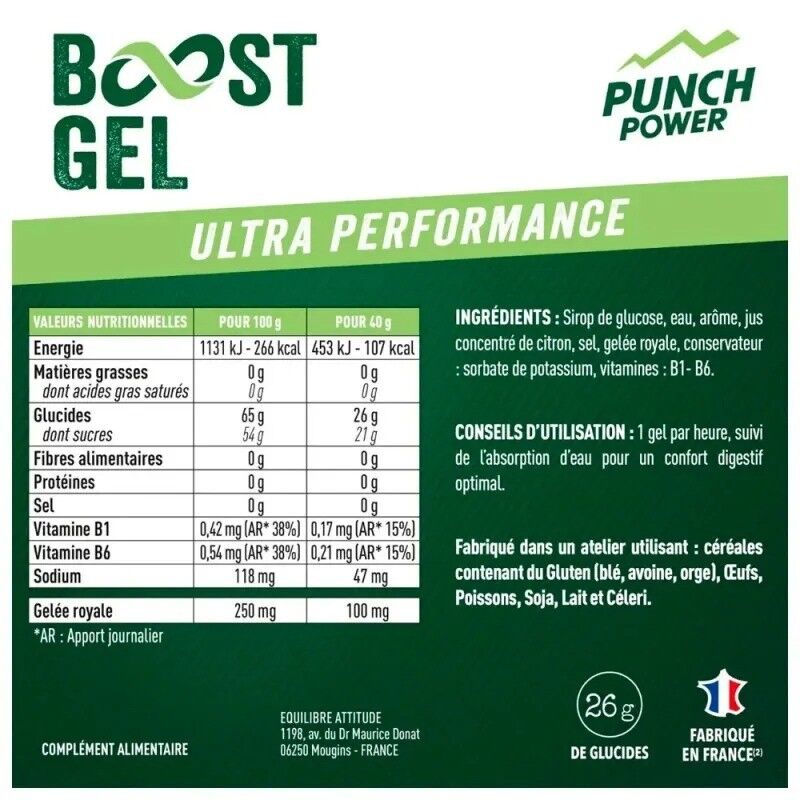 Punch Power Pack 6 Gels Effort Intense - Energiegel | Hardloop