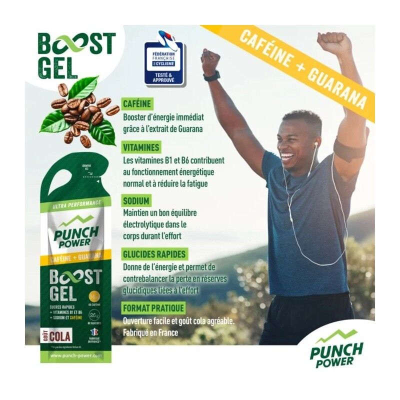 Punch Power Pack 6 Gels Cafeine - Energiegel | Hardloop