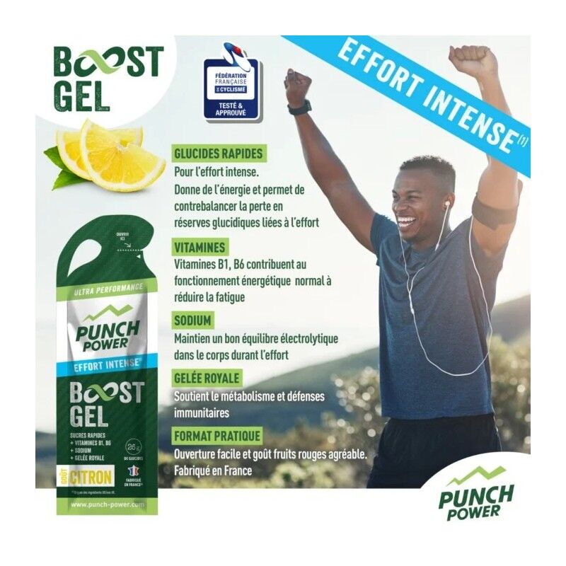 Punch Power Pack 6 Gels Effort Intense - Gel énergétique | Hardloop