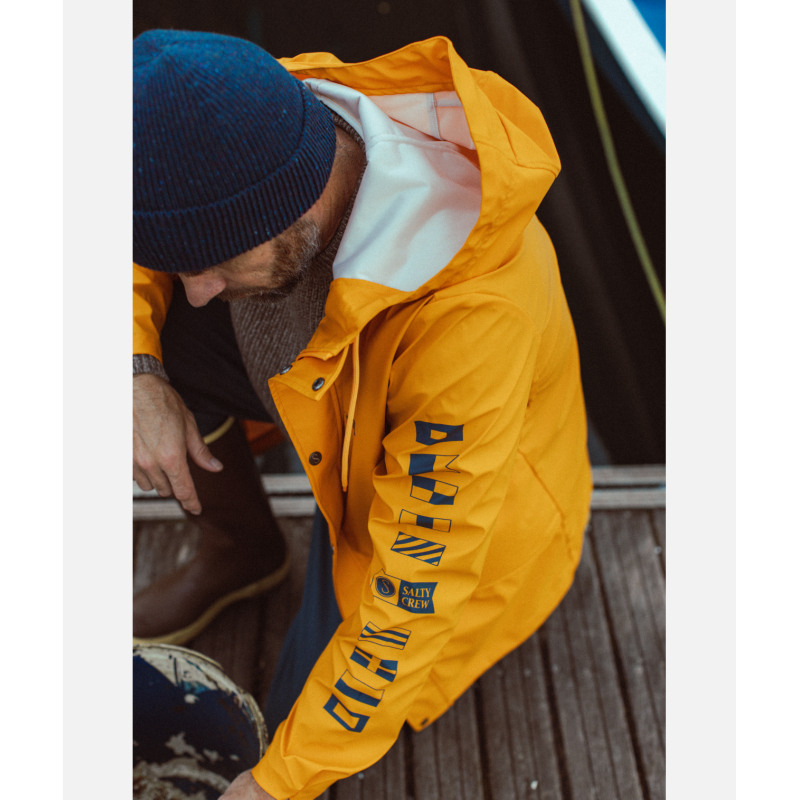Salty Crew Seal Raincoat - Regnjakke - Herrer | Hardloop