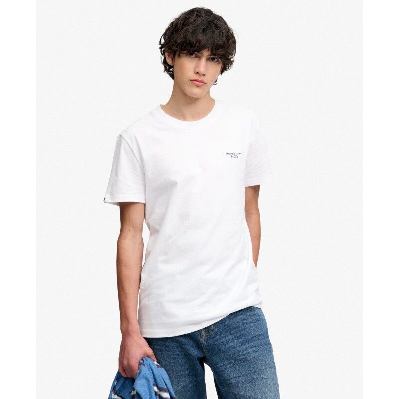 Essential Stacked Logo Emb Tee - T-shirt meski