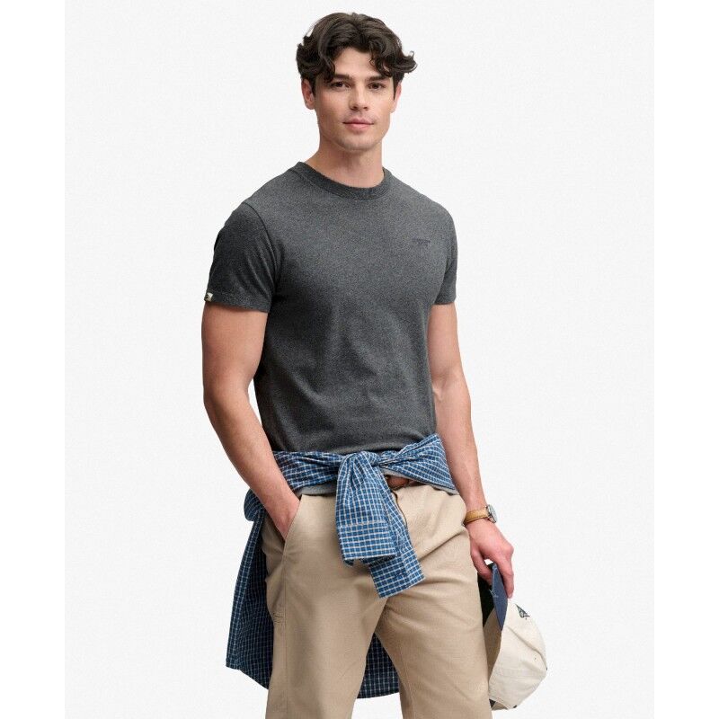 Superdry Essential Stacked Logo Emb Tee - T-shirt - Herr | Hardloop