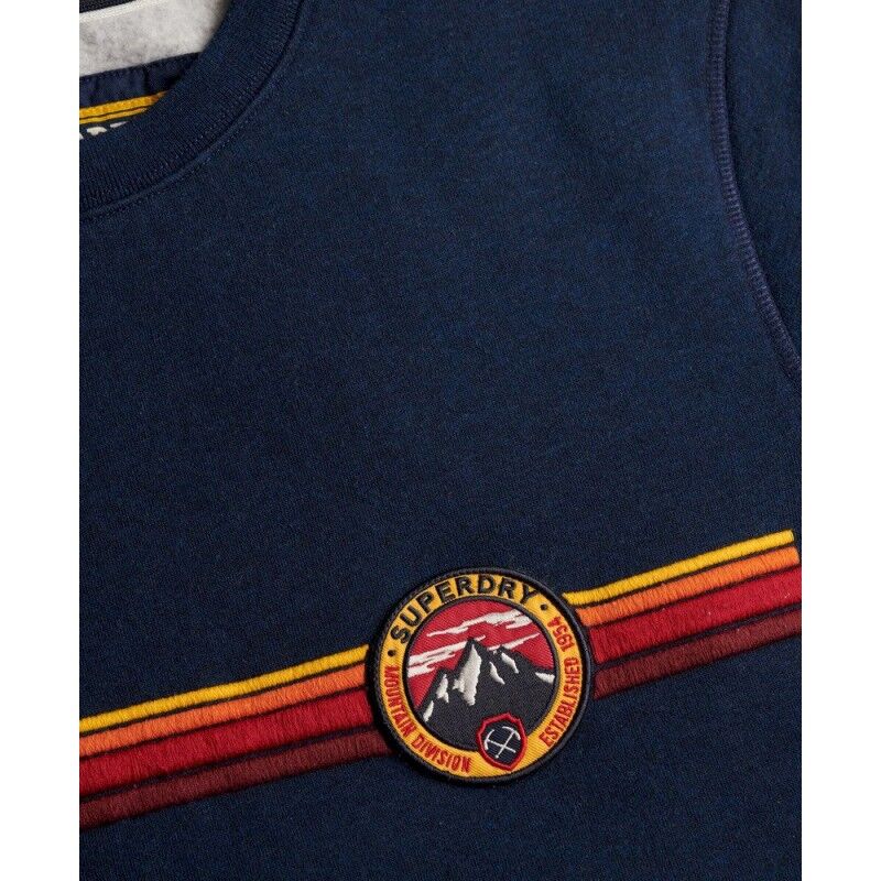Superdry Outdoor Stripe Logo Rlxd Sweat - Trui - Heren | Hardloop
