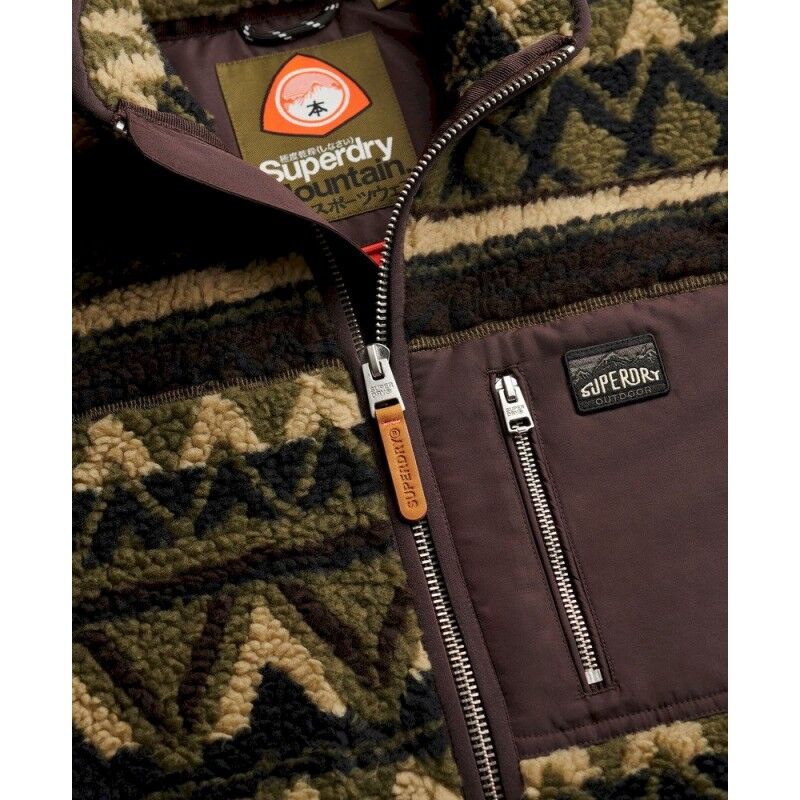 Superdry Abstract Fleece Zip Through - Fleece jacket - Men's | Hardloop
