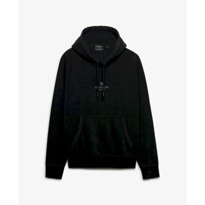 Micro Logo Fleece Hood - Bluza z kapturem męska