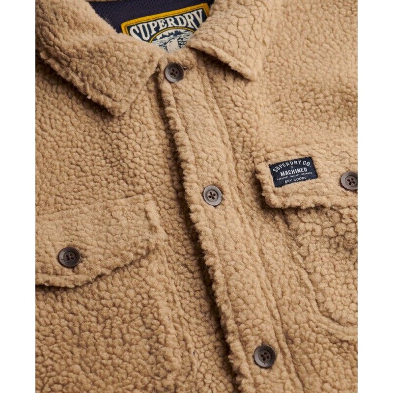Superdry Retro Fleece Overshirt - Polaire homme | Hardloop