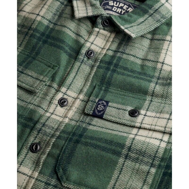 Superdry Borg Lined Miller Overshirt - Koszula meski | Hardloop