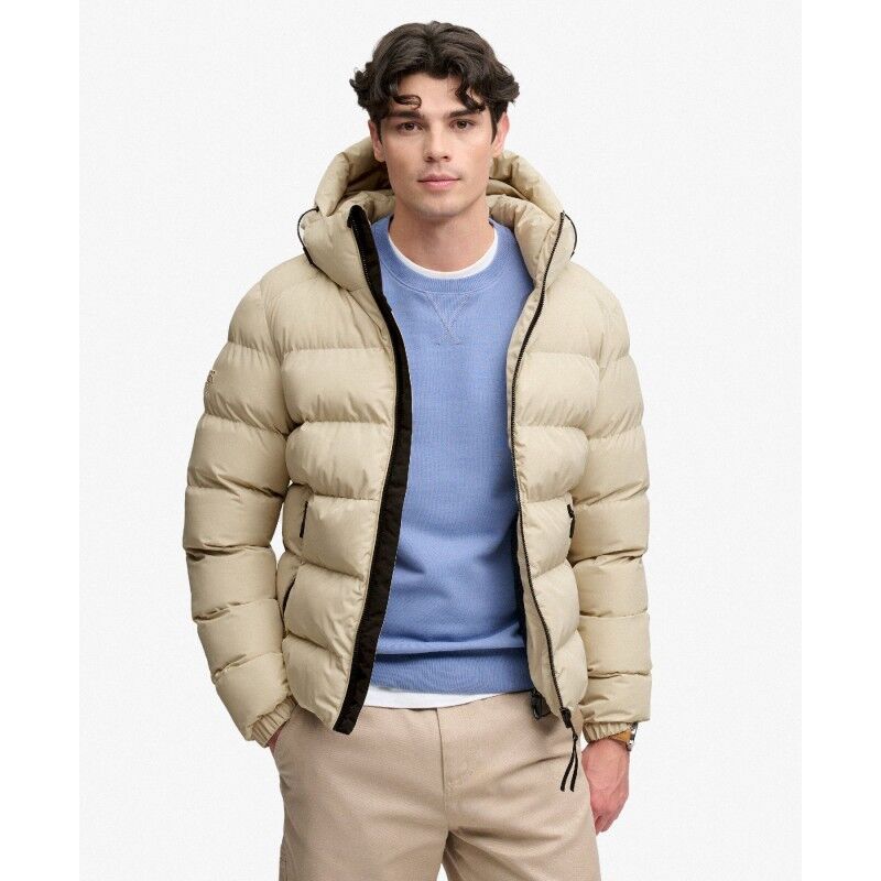 Hooded Sports Puffer Jacket - Doudoune homme