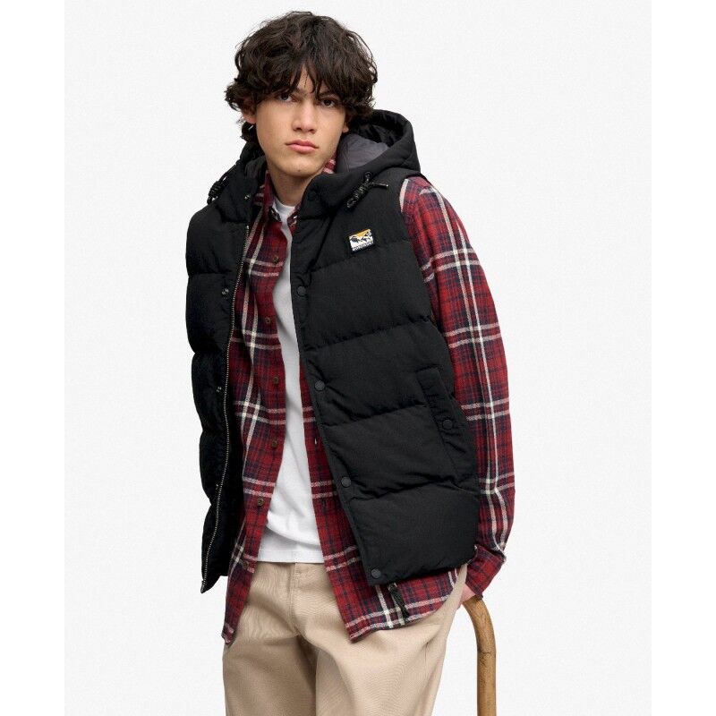 Superdry Hood Short Everest Gilet - Doudoune sans manches homme | Hardloop