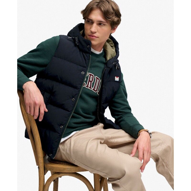 Superdry Hood Short Everest Gilet - Bezrękawnik męski | Hardloop