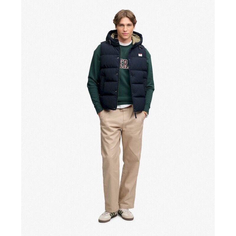 Superdry Hood Short Everest Gilet - Syntetväst - Herr | Hardloop