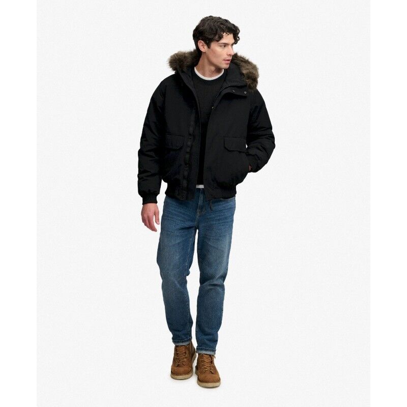 Superdry Faux Fur Everest Bomber Jacket - Płaszcz meski | Hardloop