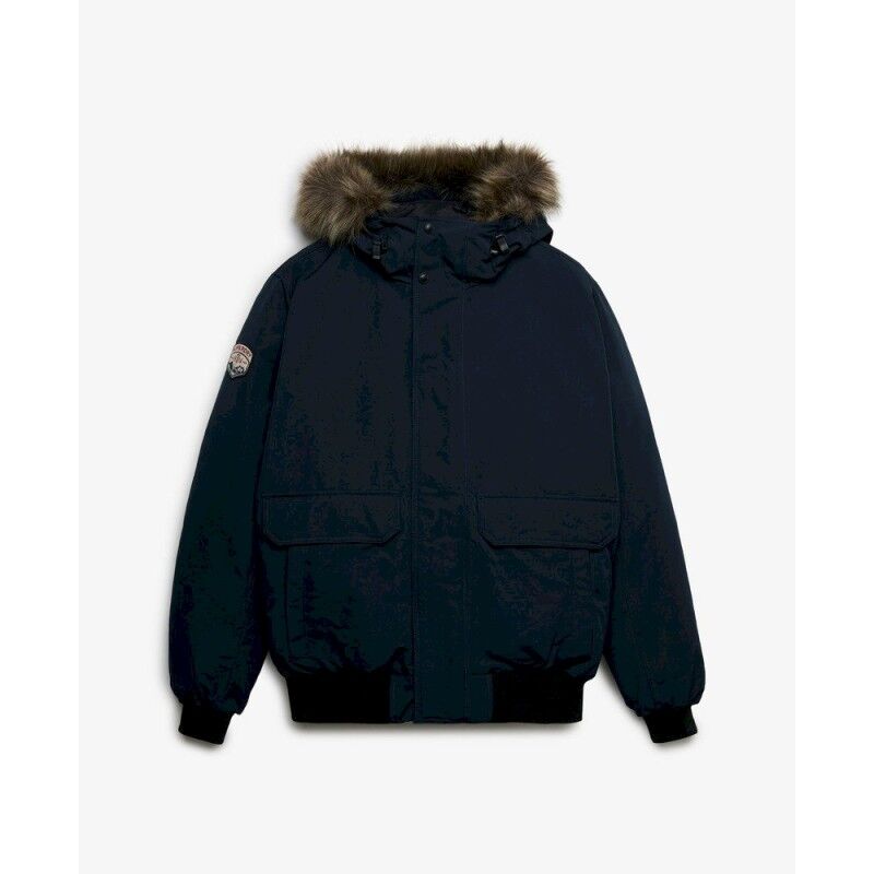 Faux Fur Everest Bomber Jacket - Vinterjacka - Herr