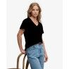 Superdry Studios Slub Emb Vee Tee - T-shirt femme | Hardloop