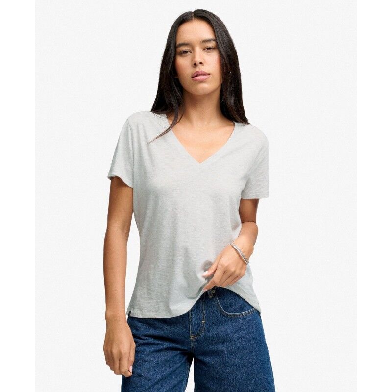 Studios Slub Emb Vee Tee - T-shirt - Damer