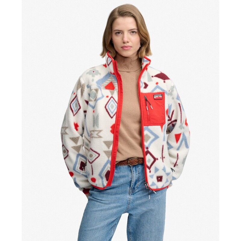 Superdry Outdoor Printed Zip Fleece - Forro polar - Mujer | Hardloop