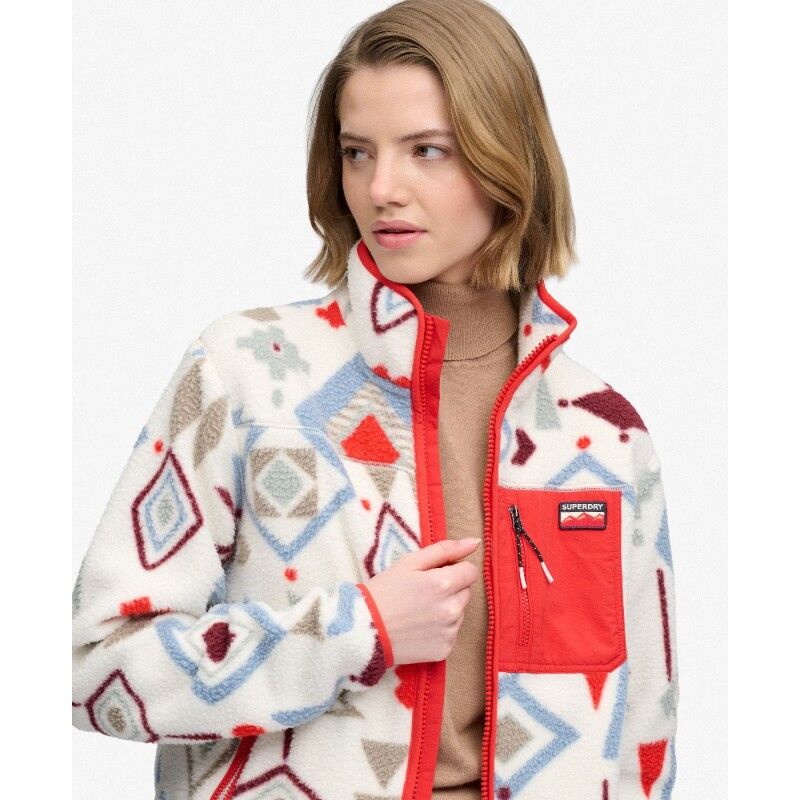 Superdry Outdoor Printed Zip Fleece - Fleecetakki - Naiset | Hardloop