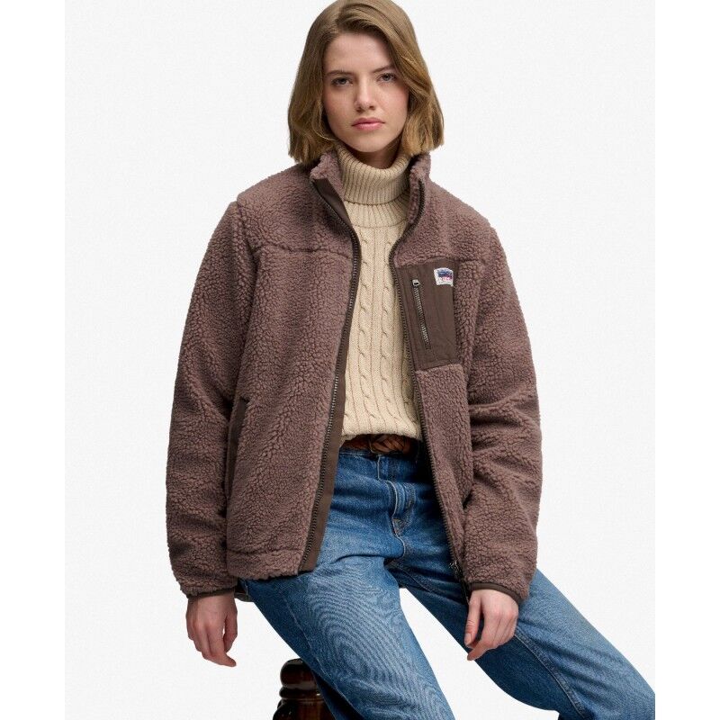 Superdry Heritage Zip Through Fleece - Fleecetröjor - Dam | Hardloop