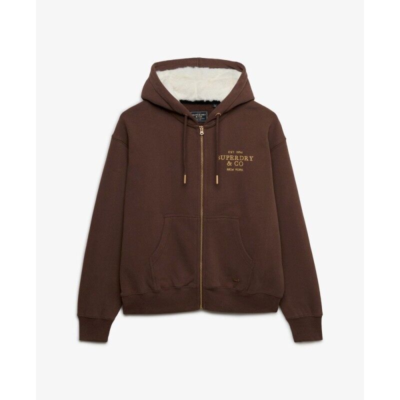 Superdry Luxe Fur Lined Ziphood - Sudadera - Mujer | Hardloop