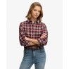 Superdry Check Flannel Relaxed Shirt - Skjorta - Dam | Hardloop