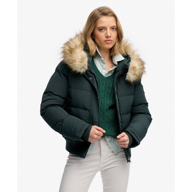 Everest Hooded Bomber Jkt - Donsjack - Dames