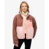 Superdry Colour Block Fleece Jacket - Fleecetakki - Naiset | Hardloop