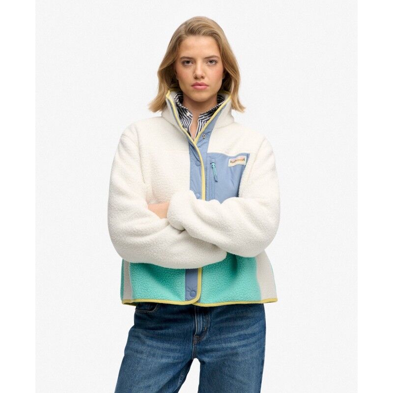 Superdry Colour Block Fleece Jacket - Giacca in pile - Donna | Hardloop