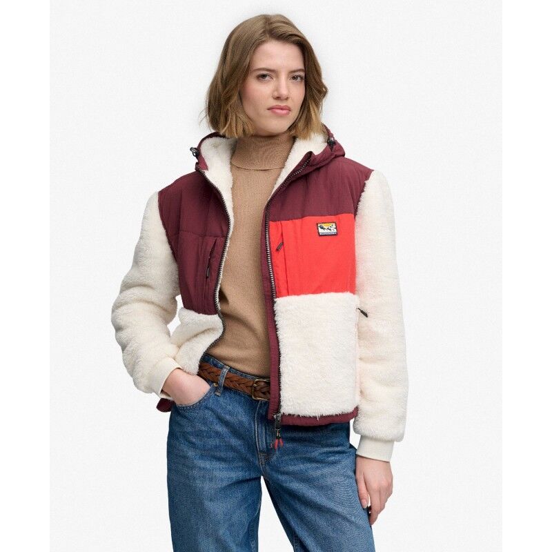 Superdry Super Soft Hybrid Full Zip - Fleecetröjor - Dam | Hardloop
