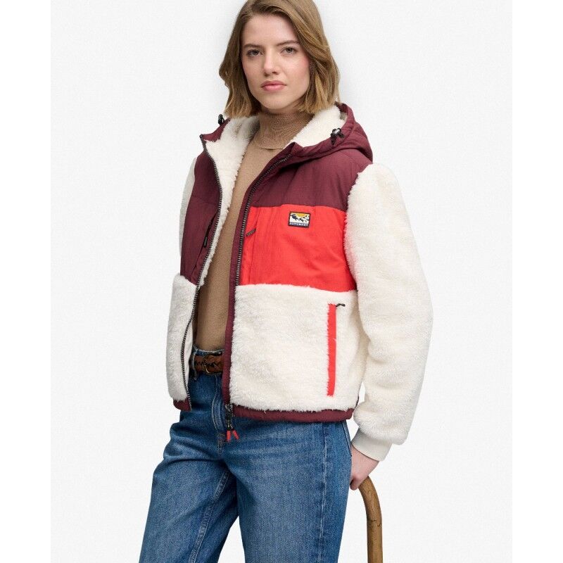 Superdry Super Soft Hybrid Full Zip - Fleecetakki - Naiset | Hardloop