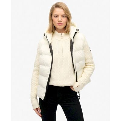 Cable Knit Sleeve Hybrid - Synthetic vest - Women's