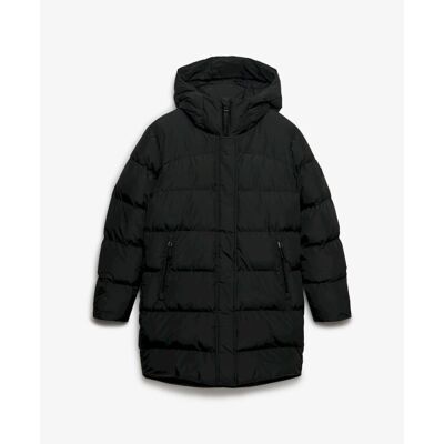 Hooded Sports Puffer Mid Jkt - Donsjack - Dames