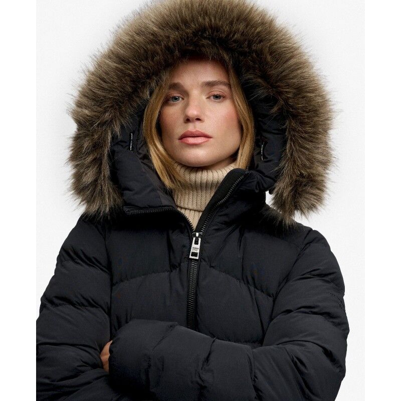Superdry Hood Faux Fur Fuji Padded Jkt - Chaqueta de fibra sintética - Mujer | Hardloop