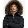 Superdry Hood Faux Fur Fuji Padded Jkt - Donsjack - Dames | Hardloop