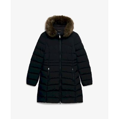 Hood Faux Fur Fuji Mid Length - Synthetic jacket - Women's