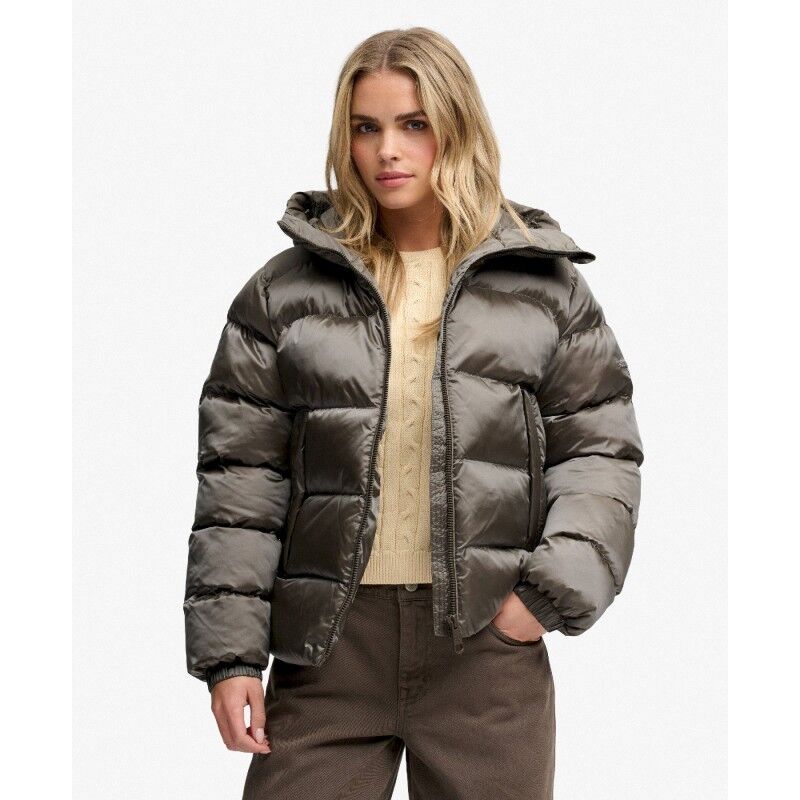 Hooded Shine Puffer Jacket - Kunstfaserjacke - Damen