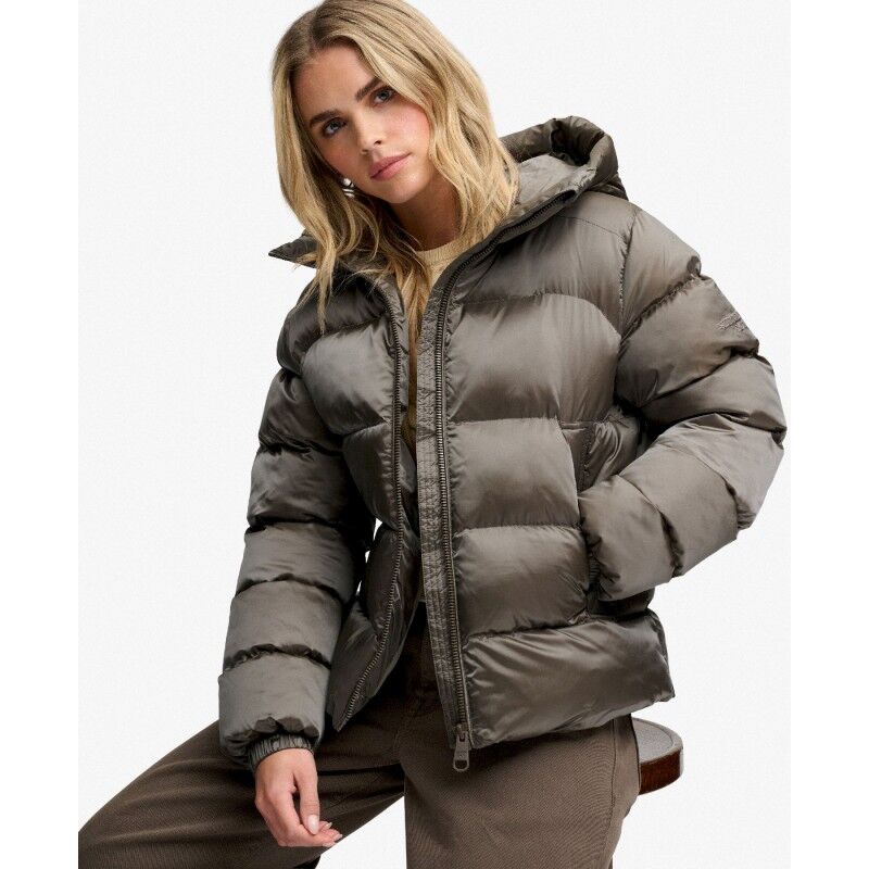 Superdry Hooded Shine Puffer Jacket - Kunstfaserjacke - Damen | Hardloop
