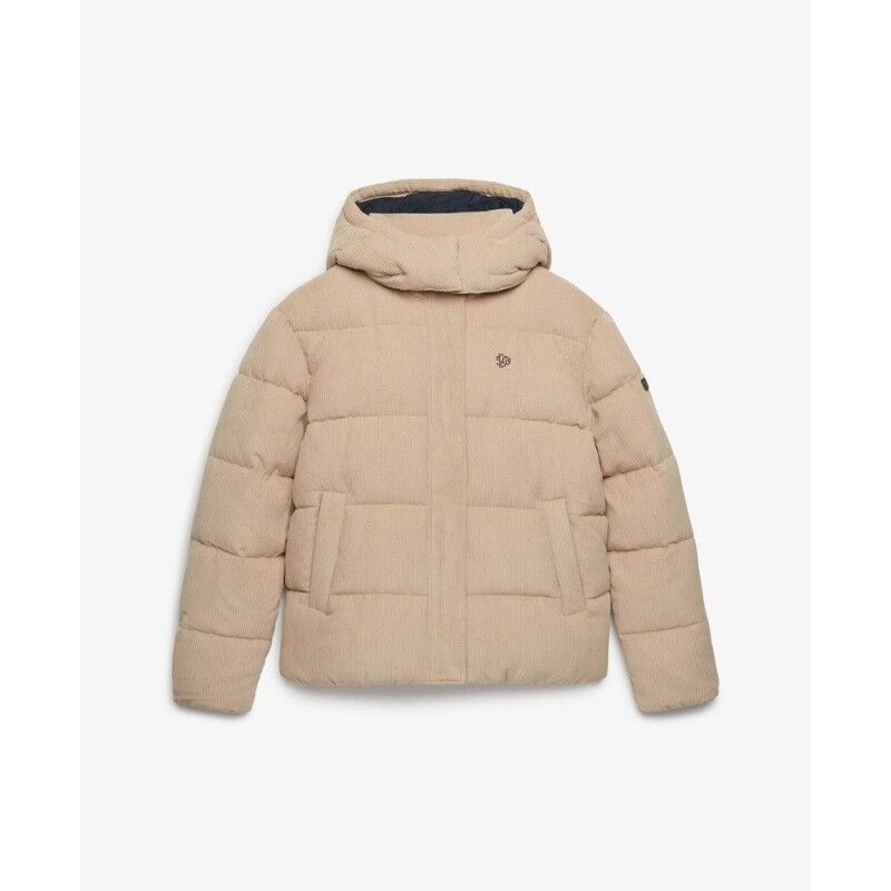 Superdry Premium Hood Cord Puffer Jkt - Casaco penas mulher | Hardloop