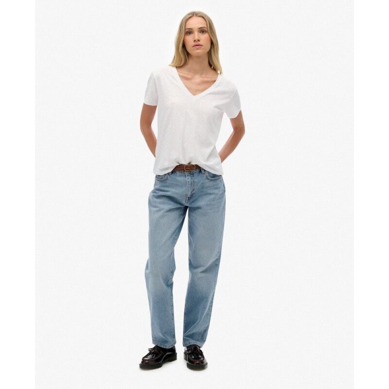 Superdry Studios Slub Emb Vee Tee - Dámské triko | Hardloop