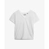 Superdry Studios Slub Emb Vee Tee - T-Shirt - Damen | Hardloop