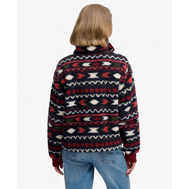 Superdry Super Soft Printed TEddy Fleece - Dámská fleesová mikina | Hardloop