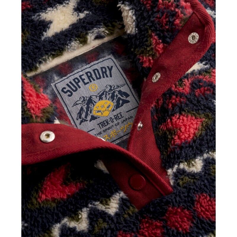 Superdry Super Soft Printed TEddy Fleece - Fleecejacke - Damen | Hardloop