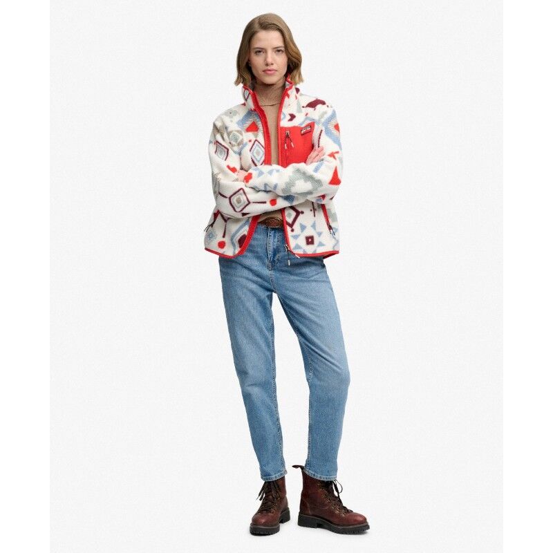 Superdry Outdoor Printed Zip Fleece - Fleece jacket - Women's | Hardloop