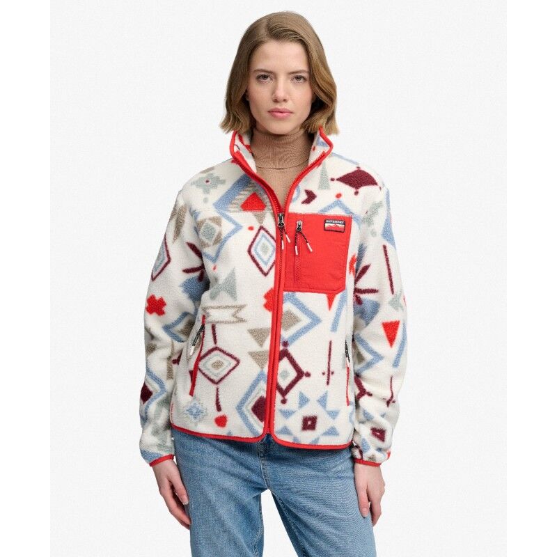 Superdry Outdoor Printed Zip Fleece - Fleecetakki - Naiset | Hardloop