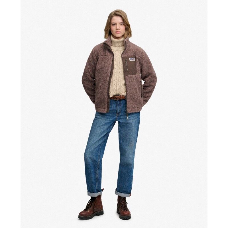Superdry Heritage Zip Through Fleece - Fleecetröjor - Dam | Hardloop