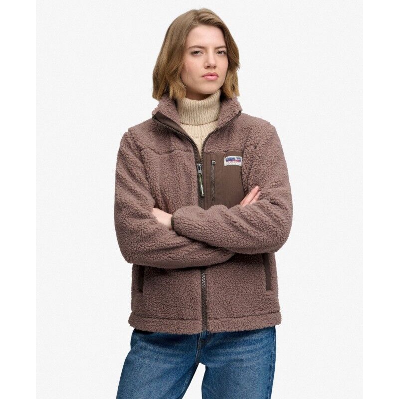 Superdry Heritage Zip Through Fleece - Fleecetröjor - Dam | Hardloop