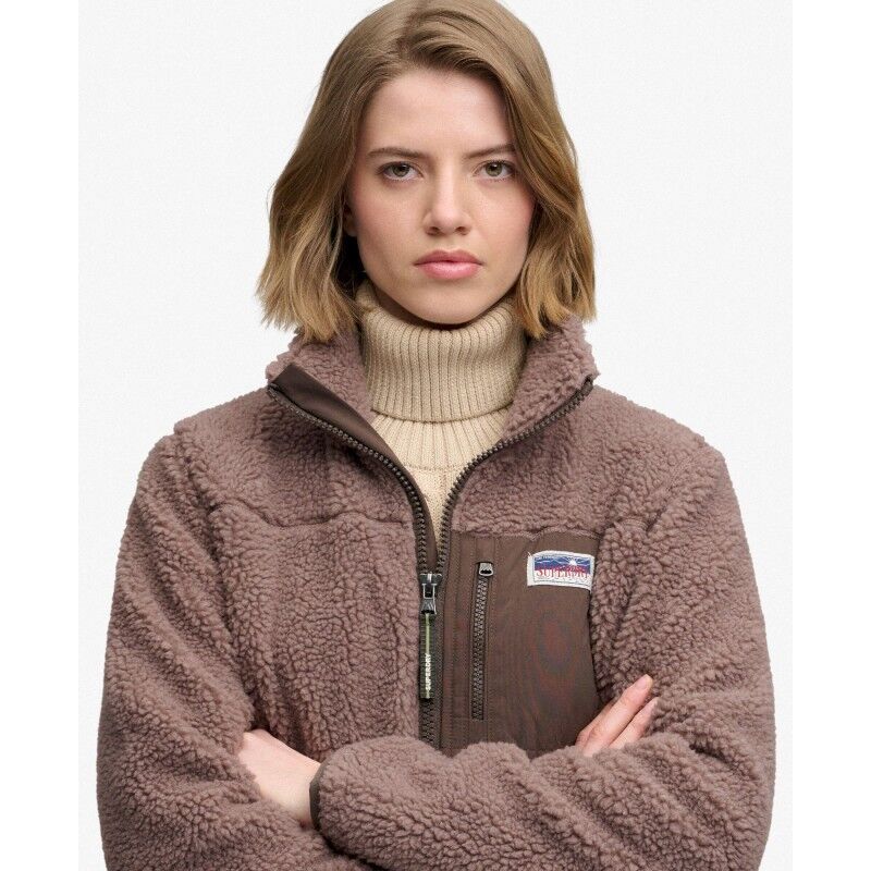 Superdry Heritage Zip Through Fleece - Fleecetröjor - Dam | Hardloop