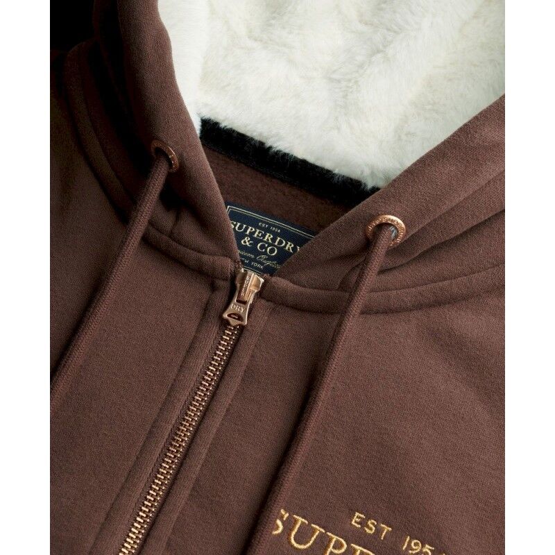 Superdry Luxe Fur Lined Ziphood - Sudadera - Mujer | Hardloop