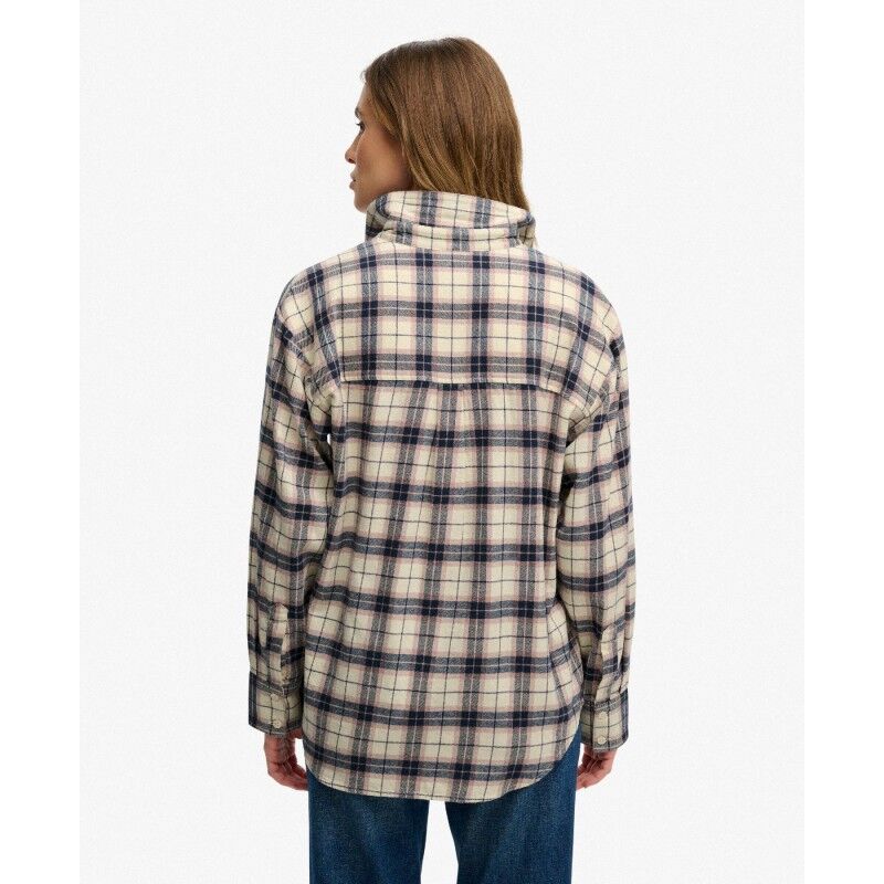 Superdry Check Flannel Relaxed Shirt - Shirt - Women's | Hardloop