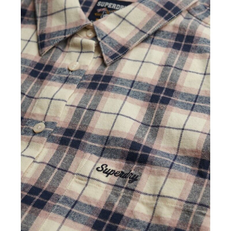 Superdry Check Flannel Relaxed Shirt - Shirt - Women's | Hardloop