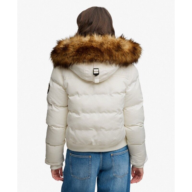 Superdry Everest Hooded Bomber Jkt - Casaco penas mulher | Hardloop